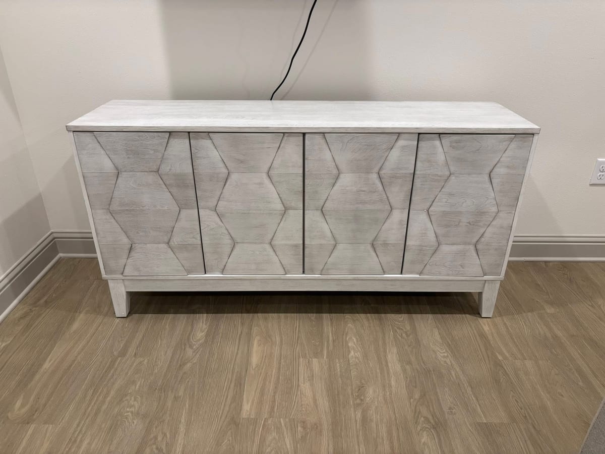 Assembled sideboard and furniture